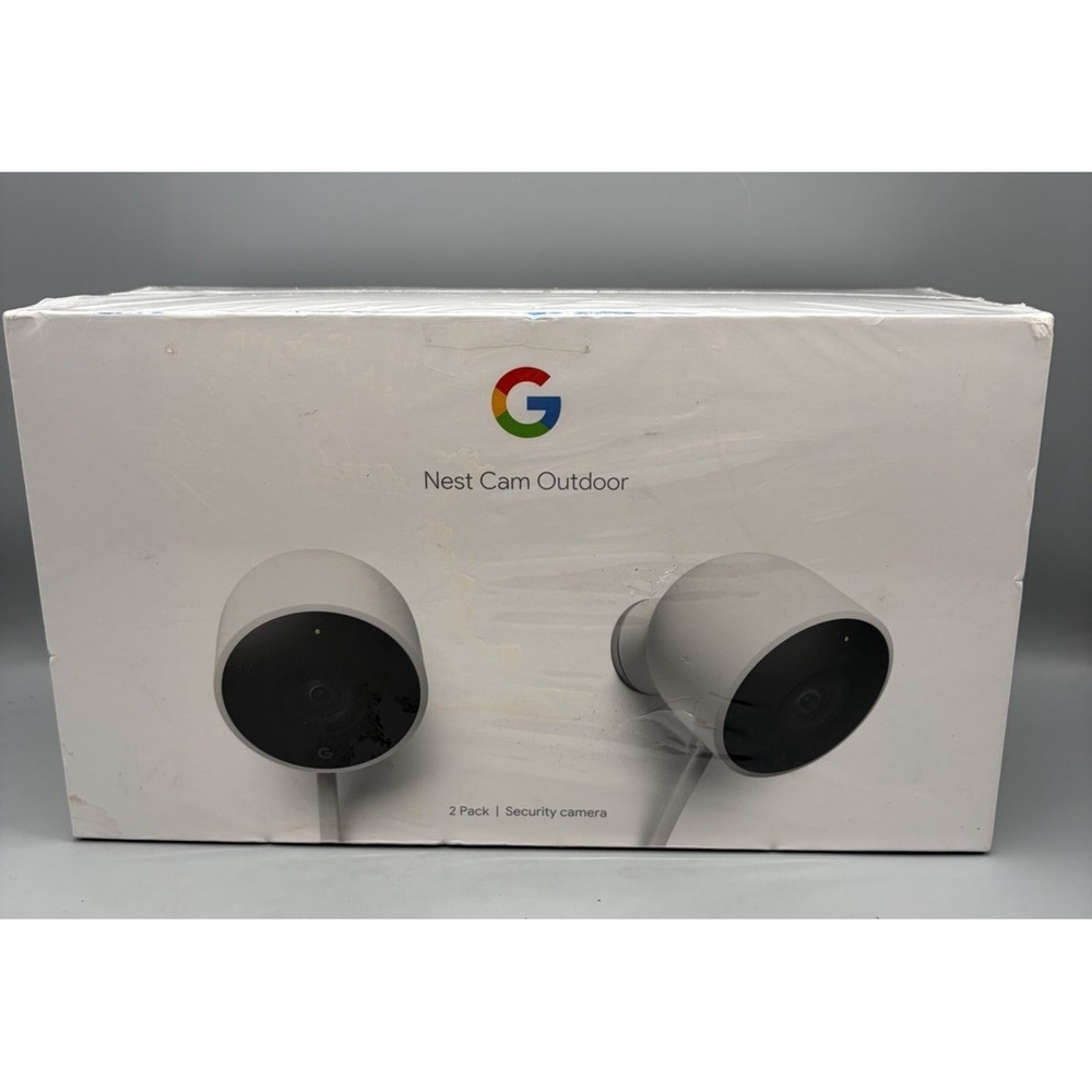 Google Nest NC2400ES Outdoor Security Cameras - 2 Pack - Sealed